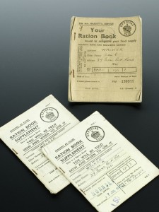 Used ration book and two ration book supplements, England. Credit: Science Museum, London. Wellcome Images images@wellcome.ac.uk http://wellcomeimages.org